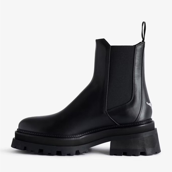 (3)❤️ BNIB ZADIG & VOLTAIRE RIDE CHELSEA CALFSKIN BOOTS $648 - Picture 2 of 11